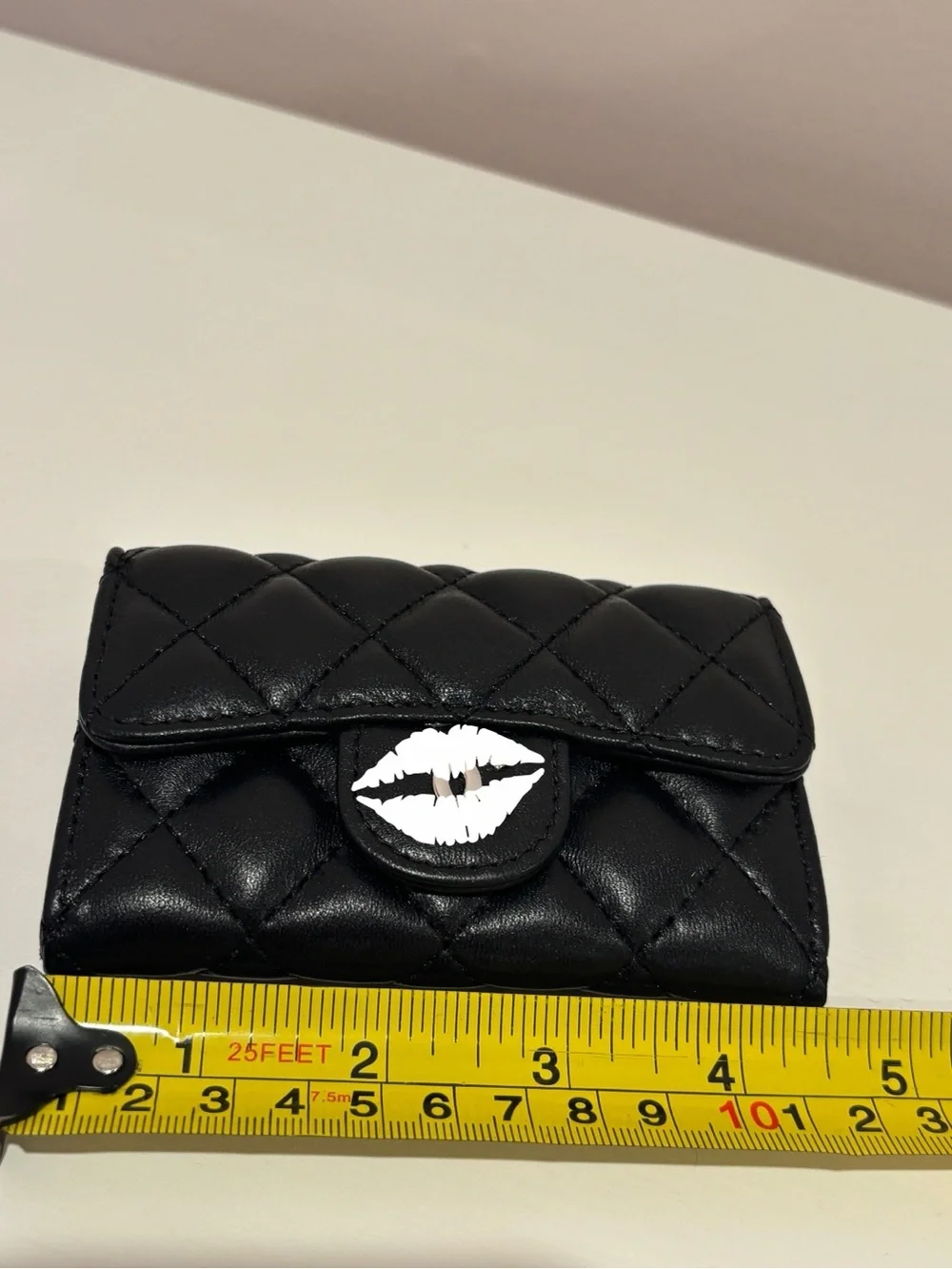 Quilted Black Wallet